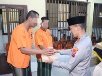 Momen Kebersamaan Kapolres Blitar Kota Buka Bareng Tahanan