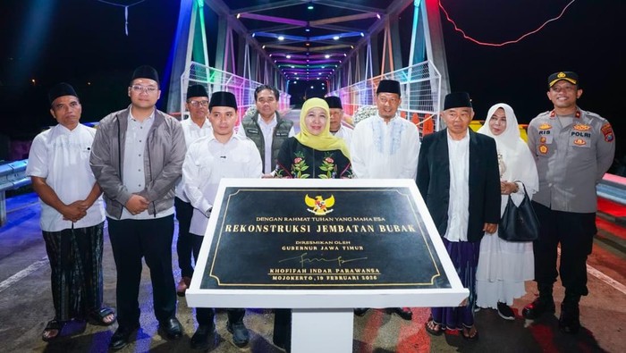 Khofifah Resmikan Jembatan Bubak Mojokerto, Pemicu Pertumbuhan Ekonomi Warga