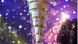 Viral Pernikahan Crazy Rich India, Wedding Cake-nya Berbentuk Chandelier