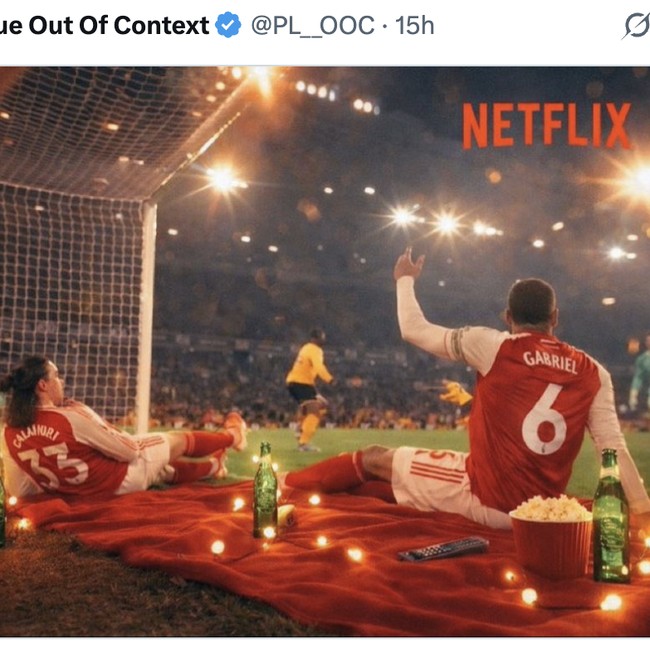 Meme Arsenal dan Serial Netflix yang Tak Pernah Tamat