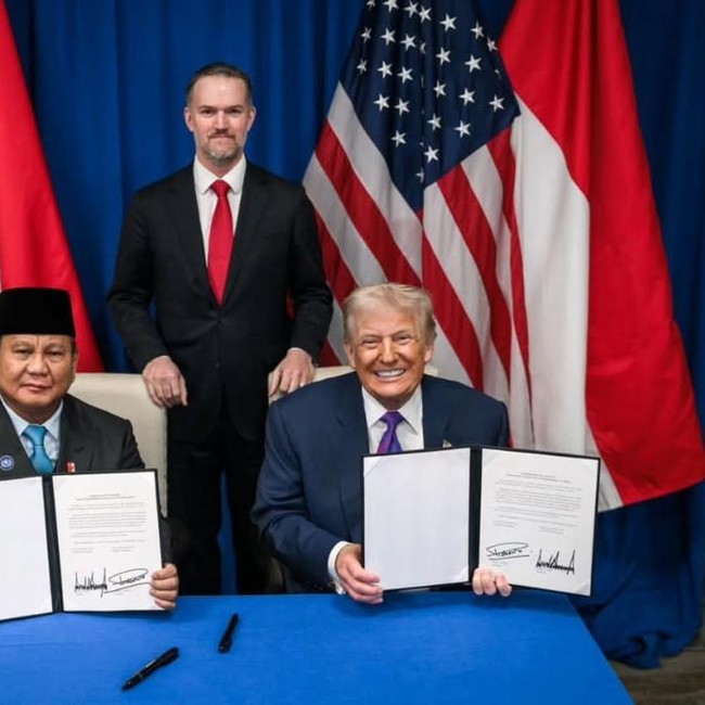 Momen Bersejarah! Prabowo dan Trump Teken Perjanjian Dagang RI-AS