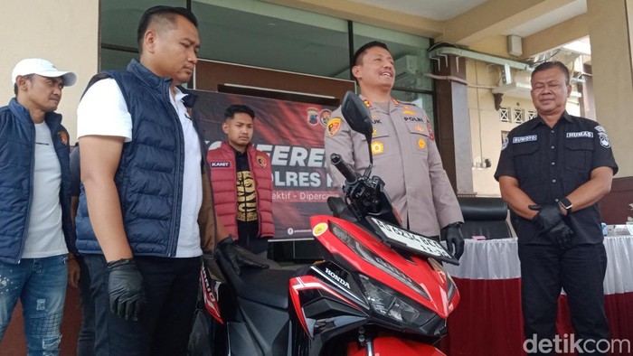 Motor Vario yang dibawa kabur diamankan Polres Klaten.