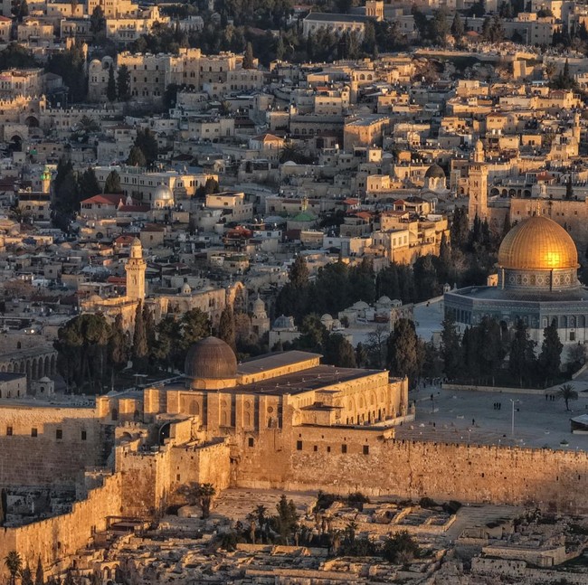 Penampakan Udara Wilayah Kompleks Al-Aqsa