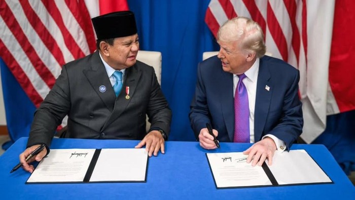 Prabowo dan Trump Teken Perjanjian Dagang