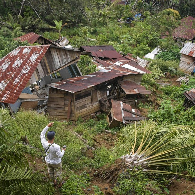 Tanah Bergerak Hantam Desa Tandihat Tapsel, 186 KK Direlokasi