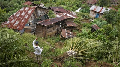 Tanah Bergerak Hantam Desa Tandihat Tapsel, 186 KK Direlokasi