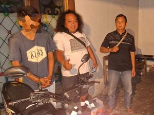 Petualangan Penadah Motor Curian Asal Lampung Terhenti di Nganjuk