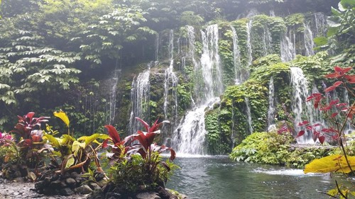 Air Terjun Banyu Wana Amertha, Buleleng, Bali, Senin (16/2/2026). Air terjun ini berada di Hutan Wanagiri.
