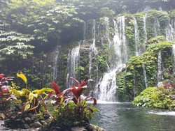 Air Terjun Banyu Wana Amertha, Buleleng, Bali, Senin (16/2/2026). Air terjun ini berada di Hutan Wanagiri dan pernah menjadi lokasi syuting video klip boyband Korea Selatan TXT. Selain berfoto, detikers bisa berenang di kolam yang airnya berasal dari gerojokan tersebut.
