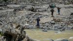 Tiga Jembatan Rusak Diterjang Banjir, Akses Desa Sibio-Bio Masih Terputus