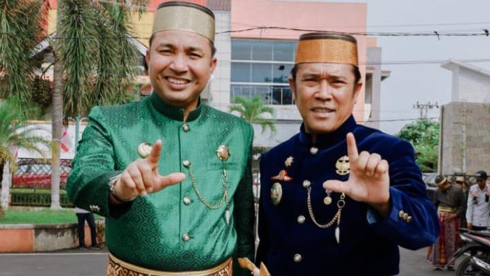 Bupati Luwu Utara Andi Abdullah Rahim dan Wakil Bupati Luwu Utara Jumail Mappile. Dokumen Istimewa