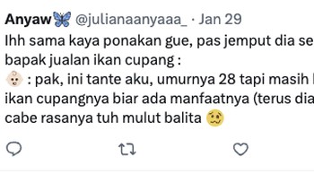 Ganti dengan ikan.. Foto: X.com