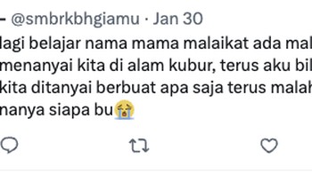 Malaikat nanya ke siapa... Foto: X.com