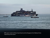 Detik-detik Evakuasi Kapal Pesiar Terbakar, 1 WNI Korbannya