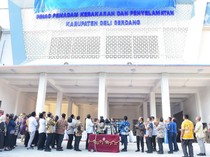 Tepat Setahun Menjabat, Bupati Deli Serdang Resmikan Kantor Baru Damkar