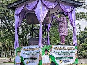 Haji Geyot Kembali Goyang Alun-alun Ciamis Selama Ramadan