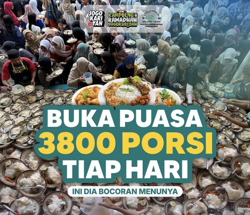 Ribuan Porsi Ludes! 5 Fakta Menarik Bukber di Masjid Jogokariyan