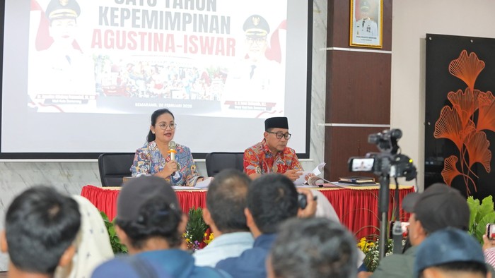 Wali Kota dan Wakil Wali Kota Semarang, Agustina Wilujeng Pramestuti dan Iswar Aminuddin.