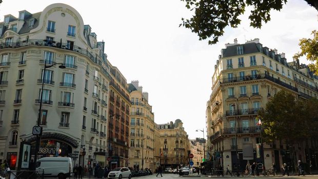 Bangunan Haussmann di Paris