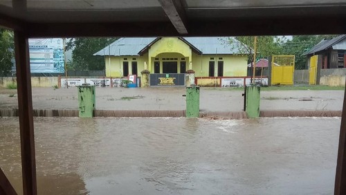 Banjir di wilayah Kecamatan Tambora, Kabupaten Bima, NTB, Minggu (22/2/2026). (Foto: Dok. BPBD Bima)