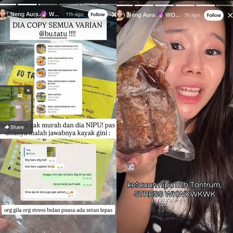 Beli Risol Bu Tatu Viral, Influencer Ini Malah Dapat Versi KW! Beli Risol Bu Tatu Viral, Influencer Ini Malah Dapat Versi KW!