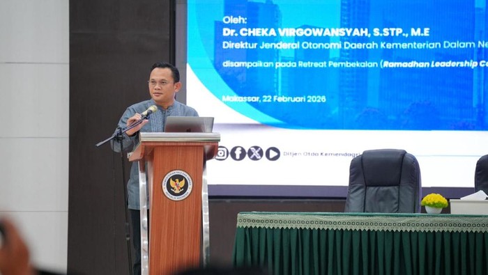 Dirjen Otonomi Daerah Kemendagri Cheka Virgouwansyah.