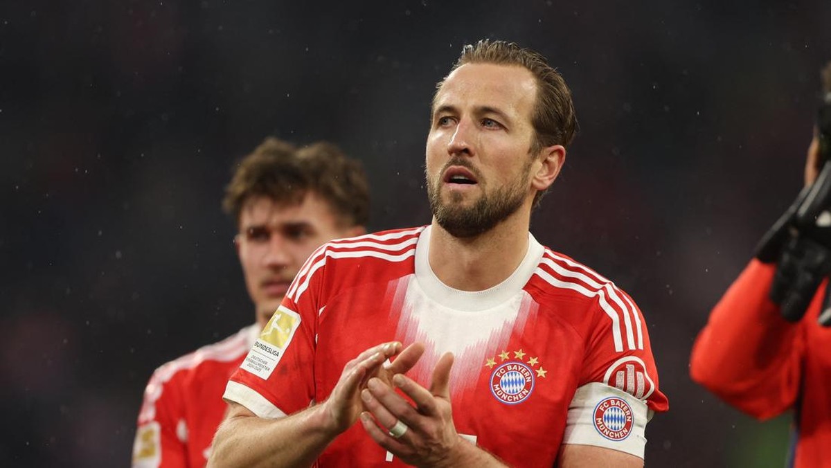 Harry Kane jadi alat kampanye salah satu calon presiden Barcelona. (REUTERS/Maryam Majd)