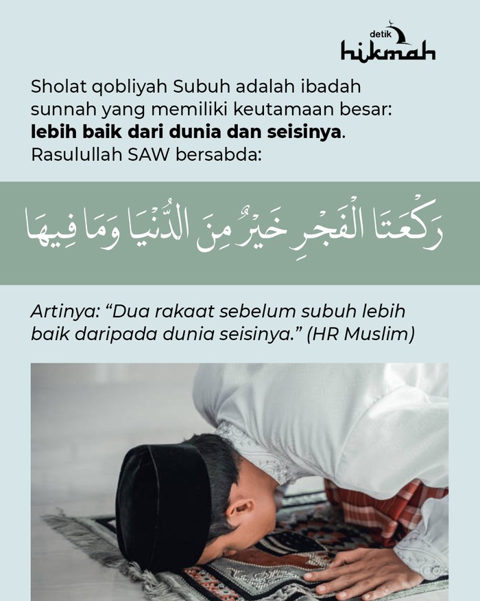Infografis sholat qobliyah subuh