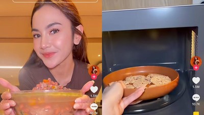 Mahalini Buka Puasa di Rumah, Jago Masak Sop Iga hingga Kerupuk Microwave