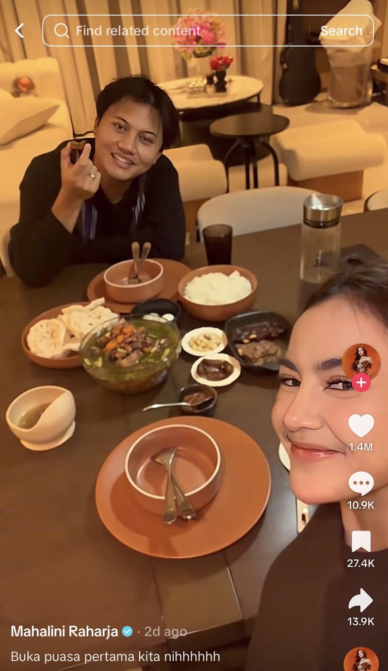 Mahalini Buka Puasa Pakai Coklat Mewah Mahalini Buka Puasa Pakai Coklat Mewah