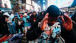 Malam Ramadan di Times Square, Jamaah Muslim Gelar Salat Tarawih