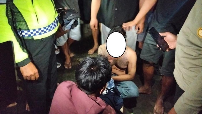 Maling gas melon yang berhasil diamankan warga Mantrijeron Kota Jogja, Minggu (22/2).