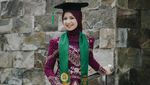 Pesona Nashwa Zahira Si Wisudawati Fakultas Kedokteran USU