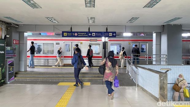 Stasiun Depok Baru. (Devi/detikcom)