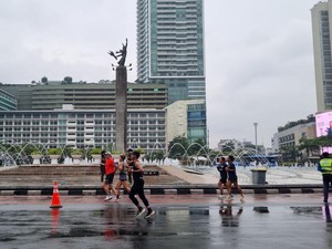 Suasana CFD Jakarta Pekan Pertama Ramadan, Warga Tetap Antusias Olahraga