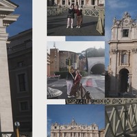 Sebagai pasangan kekasih, Gisel dan Cinta Brian tampil serasi dan kompak. Keduanya pun mengunjungi berbagai bangunan bersejarah di Roma. Foto: Instagram/@gisel_la