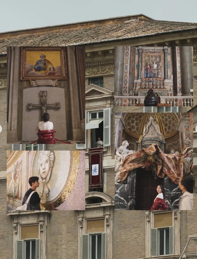 Salah satu bangunan bersejarah yang dikunjungi ialah Gereja Katedral. Tak hanya sekedar berkunjung, Gisel juga tampak berdoa di dalam gereja. Foto: Instagram/@gisel_la