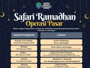 Tekan Inflasi, Operasi Pasar Digelar di Lamongan Selama Ramadan
