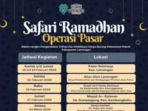 Tekan Inflasi, Operasi Pasar Digelar di Lamongan Selama Ramadan