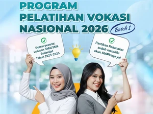 Pendaftaran Pelatihan Vokasi Nasional Batch 1 Dibuka, Khusus untuk Lulusan SMA/SMK!