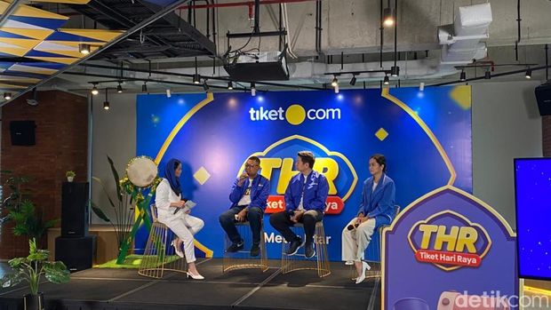 Konferensi pers promo 'THR' Tiket.com