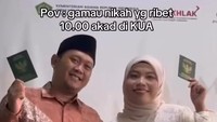 Nikah di KUA Demi DP Rumah, Viral Pasangan Ini Bulan Madu Motoran ke Puncak