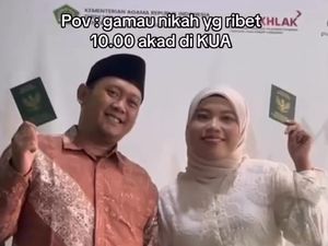 Nikah di KUA Demi DP Rumah, Viral Pasangan Ini Bulan Madu Motoran ke Puncak