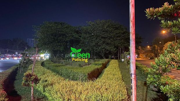 Papan ikonik Green Policing mejeng di 10 titik di Kota Pekanbaru, Riau. Papan ikonik Green Policing mejeng di 10 titik di Kota Pekanbaru, Riau. Pemasangan dilakukan serentak pada Minggu (22/2/2026).
