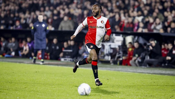ROTTERDAM - Raheem Sterling of Feyenoord during the Dutch Eredivisie match between Feyenoord and Telstar at Feyenoords De Kuip stadium on February 22, 2026, in Rotterdam, Netherlands. BAS CZERWINSKI / ANP (Photo by ANP via Getty Images)