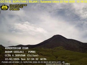 Status Gunung Soputan Masih Waspada, Aktivitas di Radius 1,5 Km Dilarang