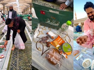 Bukber Tiap Hari! Begini Isi Kantong Takjil di Masjid Nabawi
