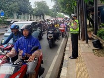 Ada Proyek Galian, Lalin di Pasar Rebo Arah Ranco Indah Jaktim Padat
