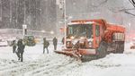 Badai Salju Sisakan Lumpur di Jalanan New York, Ganggu Aktivitas Warga