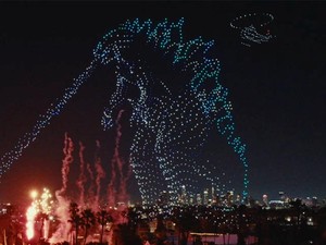 Epic! Apple TV+ Pecahkan Rekor Dunia Drone Godzilla 3.000 Unit